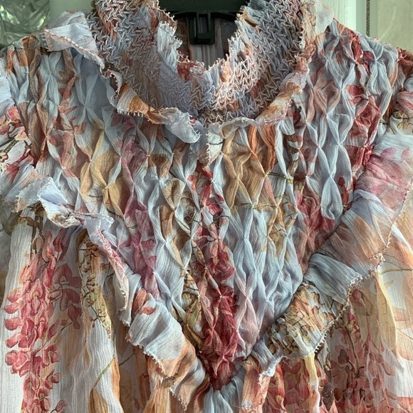 ZIMMERMANN Botanica Smocked-Yoke Blouse - Picture 12 of 13